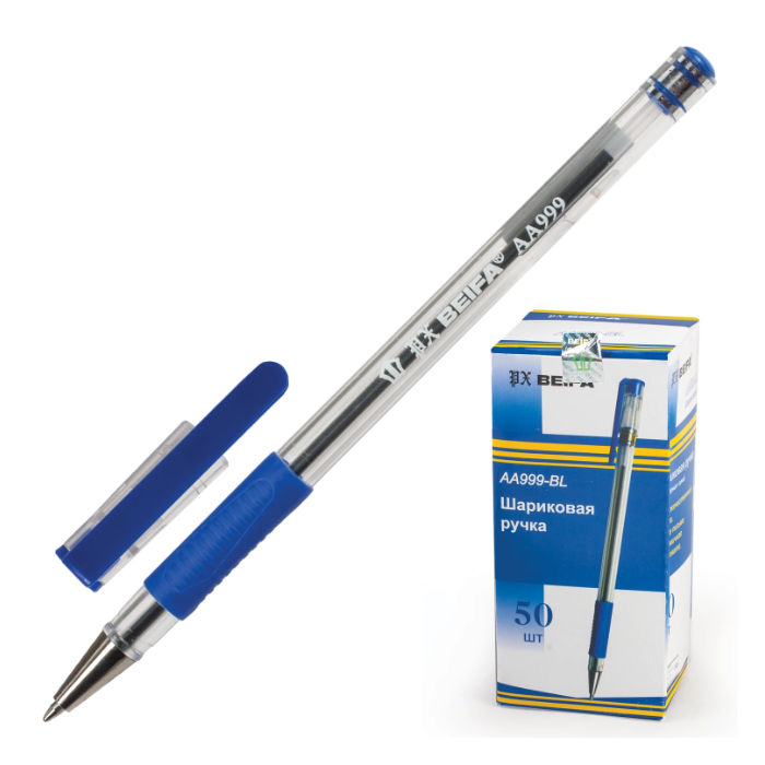 Ручка шариковая BEIFA (Бэйфа) Классика синяя арт. АА999 (линия письма 0.5 мм)